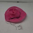 Straw Cowboy Hat for Women with Beaded Trim and Shapeable Brim (One Size, Light Pink)