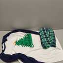 IFFEI Matching Family Pajamas Sets Christmas PJ's Letter Print Top and Plaid Bottom Sleepwear Jammies with Pockets (XX-Large, Men, Green Tree)