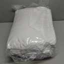 JOLLYVOGUE King Size Comforter Set, White Seersucker 3 Pieces Comforters King Size, Lightweight & Fluffy Bedding Sets King for All Season with 1 Ruffle Comforter and 2 Ruffle Pillowshams