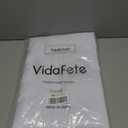 VidaFete 1 Pack Tablecloth 90 * 132inch Rectangle Table Cloth Polyester, Stain Wrinkle Resistant Polyester Dining Table Cover for Kitchen Dinning Party Wedding Tabletop Buffet Decoration(White)