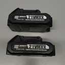 Electric Weed Wacker Eater Cordless, Weed Wacker Battery Powered, Weed Trimmer with 2 21V/2Ah Battery Operated & 15 Blades & Wheels, No-String Grass Trimmer/Brush Cutter/Edger for Garden Yard