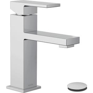 Moen 84771 Revyl Chrome Single-Handle Bathroom Faucet with Drain