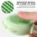 Cat Hair Brush for Shedding, 3-in-1 Pet Spray Hair Removal Comb with Visual Spray & Release Button, Waterproof Dog Grooming Brush for Furry Pet (Green)