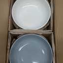 AmorArc Ceramic Dinnerware Sets for 4, 12 Pieces Handpainted Plates and Bowls Set with Rustic Terracotta Underside, Scratch Resistant Stoneware Dishes Set, Dishwasher & Microwave Safe, MultiColor