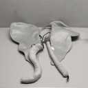 Nicky Bigs Novelties Jumbo Elephant Costume Set Oversized Ears Headband Plush Trunk & Tail for Adults Teens Safari Animal Cosplay Accessories for Halloween Theater Zoo Parties Events, Gray, One Size