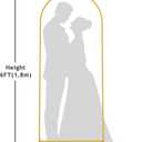 Wokceer 6 FT Wedding Arch Backdrop Stand Metal Arch Chiara Backdrop Stand for Wedding Ceremony Birthday Party Bridal Baby Shower Photo Booth Garden Floral Balloon Arch Decoration