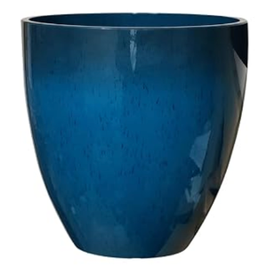 RUBBER BOND Plastic Plant Pots 1 Pack - Modern Indoor/Outdoor Planters for Home Decor - Weather-Resistant Large Flower Pots - Lightweight 12 Inches Tall Planters