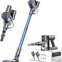 Cordless Vacuum Cleaner for Home, Stick Vacuum Cleaner with 80000 RPM Brushless Motor, 2600mAh Rechargeable Batteries, 2 Adjustable Suction, Anti-Tangle, Lightweight Handheld Vacuum for Hard Floor