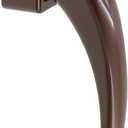 Prime-Line K 55227 Storm and Screen Door Pull Lever Handle Set with Interior Latch, Strike and Screws, Brown (Single Pack)