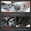 labwork Headlights Lamps Replacement for Sonata 2011-2014 Projector Headlight Set Driver Side and Passenger Side