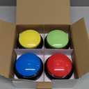 Honoson 8 Pack Recordable Answer Buzzers Button Custom Programmable Sound Buttons Funny Birthday Gifts for Family Trivia Nights Classroom Communication Study Home Office Game(Fresh Color)
