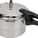 Stainless Steel Pressure Cooker, Kitchen Pressure Cooker for Induction and Stove Top, Pressure Canner with Safety Valves, Steaming Plate for Porridge, Noodles, 18CM 3L Capacity