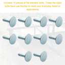 10 Pcs 014973239763 Elevator Bolts, 3/8-16 x 1-1/2 Flat Head Bolt, Zinc - Rust Resistant