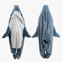 Shark Blanket Hoodie Onesie for Adult & Kid, Wearable Shark Sleeping Bag, Soft Cozy Onesie Costume