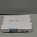 FESHFEN Blonde Wigs with Bangs - Long Layered Straight Light Blonde Natural Looking Synthetic Hair Wig for Women Daily Party Use, 18 inch