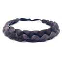 TOECWEGR Braided headband for Women 3 Strands Synthetic Braided Hair Headbands Stretch Plaited Hairs Headbands Hairpiece Fashion Hair Accessories (SG-YLN-WG01)