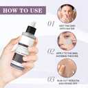 Rice Exfoliating Ampoule Set, 2025 Upgrade Black + White Rice Exfoliant, Peel & Shot Glow Rice Ampoule Duo for Glowing Skin | Gentle Peel + Pore Minimizing & Deep Hydration for All Skin Types - 2 PCS