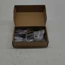 E Track Folding Fixed Shelf Brackets 2 Pcs 8 inch Black Heavy Duty Metal DIY E-Track Collapsible Shelf Hinge Etrack Accessories for Workbench Table Shelves in Enclosed Trailer, Truck