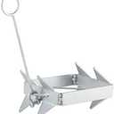 DorBuphan Boat Anchor 13LBS, Hot-Dipped Galvanized Folding Anchor, Boat Slide Cube Anchor (Box Style) Suitable for Different Size Boats