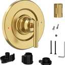 Brushed Gold Shower Trim Kit for Moen T2901 Handle | Compatible with Moen 2510/2520/2570/2590 Pressure Balanced Valve Series, Fix Wobbly Handle for Bathroom Renovation