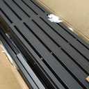 Outdoor Privacy Screen 72" HDPE Fence 6 Panels for Patio,Black