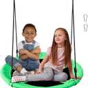 Saucer Swing for Kids - 40 Inch Outdoor Tree Swing with 660 lb Weight Capacity, 900D Oxford Waterproof Fabric and Hooks