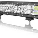 AUXTINGS 18 inch 252W Triple Row 7D Spot Flood Combo Beam LED Light Bar Waterproof LED Work Driving Lights for Vehicle Off Road Jeep ATV AWD SUV 4WD 4x4 Pickup