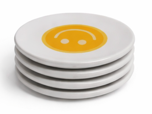 SMILEY FACE TRINKET DISH 5Pack