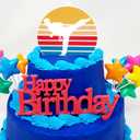 2 x Martial Arts Karate Taekwando Judo Themed 7 Piece Birthday Cake Topper Set (Unique Design)