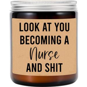 2 x Look at You Becoming A Nurse and Shit - Funny Nurse Candle - Nursing School Graduation Candle Gift - New Nurse Gift - Nurse Appreciation Gifts - Promotion Gifts for Women - Men - Coworker - Friends 2 x Look at You Becoming A Nurse and Shit - Funny Nurse Candle - Nursing School Graduation Candle Gift - New Nurse Gift - Nurse Appreciation Gifts - Promotion Gifts for Women - Men - Coworker - Friends
