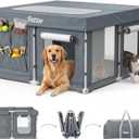 Foldable Large Dog Playpen 47.2"x47.2"x26.3" Indoor Outdoor Use