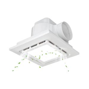 Bathroom Exhaust Fan with Light 12x12 IN Panel, Mounting Opening 11x11 IN 140CFM Ultra Quiet 1.0 Sone Exhaust Fan with 1500lm 6000K Light Ventilation Fan Combo for home, office etc (1-Color)