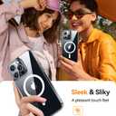 CANSHN Clear Magnetic Compatible with iPhone 16 Pro Max Case [Compatible with Magsafe] [Not Yellowing] Slim Thin Shockproof Protective Bumper Phone Case Cover 6.9 Inch - Clear