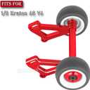Aluminum Wheelie Bar Set Upgrades Part for 1/8 Kraton 6S V6,Alloy Wheelie Bar Hops Up Upgrades Part,Red