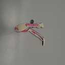 DOGWONG Airtag Cotton Hemp Dog Collar, Heavy-Duty Dog Collar with Airtag Holder Pink Natural Fabric Pet Collars for Small Medium Large Dogs