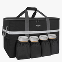 Taygeer Insulated Food Delivery Bag for Uber Eat, Doordash, Beverages, Grubhub, Large Catering Thermal Bag for Cold and Hot Food Transport, Insulated Grocery Bags with 4 Cup Holders