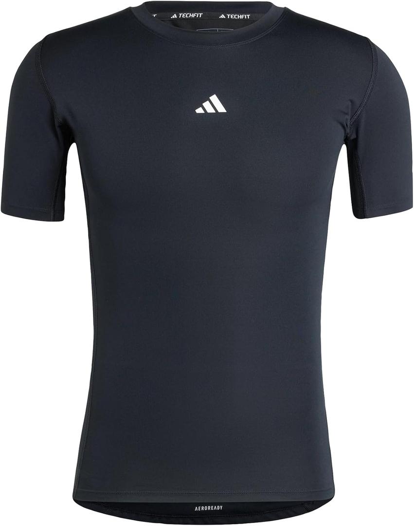 Adidas Men's Techfit Training T-Shirt, Black, X-Large