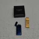 Lighters Electric Lighters Rechargeable Flameless Windproof Plasma Lighter Butane Free Lighters with High Capacity Battery, Lighters for Candle(Blue)