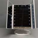 HUONUL Makeup Mirror, Vanity Mirror with Lights, 2X/3X/10X Magnification, Touch Control, Trifold, Dual Power Supply, Valentines Day Gifts for Her,Gifts for Women, Wife, Mom, Girls,Dorm Room Essentials (White)