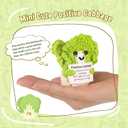 3 x ddLUCK Funny Positive Gifts for Women Daughter Friends Sister Teens, Emotional Inspirational Support Cheer Up Handmade Crochet Cabbage for Girls Boys Coworker, Teacher Appreciation Gift for Her