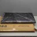 Folding Storage Ottoman Bench 30in, Leather Foot Rest Stools Ottoman with Storage, Coffee Table, End of Bed Bench Footstool for Living Room, Bedroom, Load 330 lb, 30x15x15 inches, Black