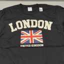 Vintage London England United Kingdom Souvenir Retro Graphic T-Shirt M