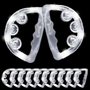 48Pack Light Up Tambourine, LED Flashing Musical Instrument, 48Pcs