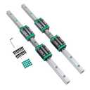Linear Rail 2PCS HGR20 1000mm Linear Guide Rail HGH20CA HGH20 Linear Slide Rail + 4PCS HGH20CA Carriage Slider Block CNC Kit for DIY CNC Routers Lathes Mills