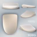 TOTO WASHLET S7A Electronic Bidet Toilet Seat with EWATER+ Bowl and Wand Cleaning, Auto Open and Close Contemporary Lid, Elongated, Sedona Beige - SW4736#12