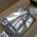 98"Sliding Door AC Vent Kit for Portable Air Conditioner Silver100%Blackout