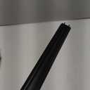 36" Kerf Slide-in Double Bulb Seal Weatherstrip Door Bottom Durable Seal for Energy Efficiency & Draft Protection (Black)
