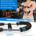 Twister Arm Trainer - Adjustable 60-110lb Resistance with High-Tensile Steel Spring, Portable Arm & Chest Workout Equipment for Forearm, Triceps Strength Training, Home Workout Equipmen for Men&Women