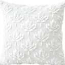 Artscope Maple Leaf Fall Pillow Covers 18 x 18 Set of 2 Decorative Autumn Harvest Holiday Throw Pillow Cases Soft Plush Faux Fur Couch Cushion Case for Farmhouse Sofa Bed Room Home Decor-White