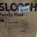 SLOOSH Inflatable Pool for Adults with Seats, 120" x 72" x 22" Full-Sized Blow Up Durable Thickened Above Ground Family Pool, Large Swimming Pools for Backyard Garden Lawn Summer Water Party, Blue